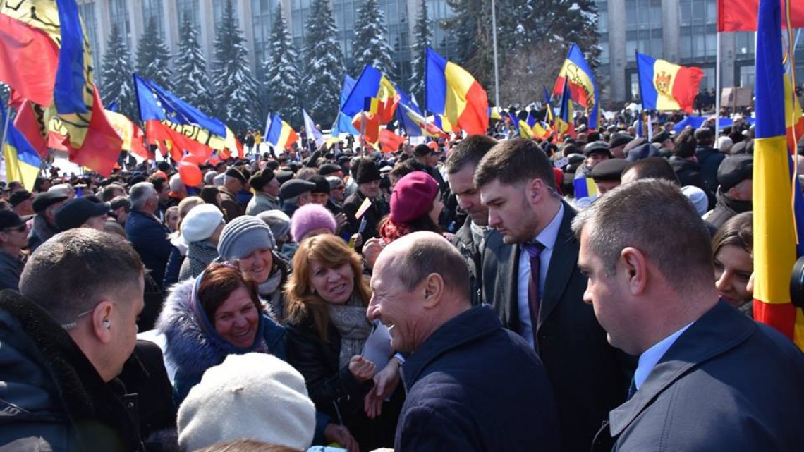 Traian Băsescu, în R. Moldova, martie 2018. Sursa foto: Facebook