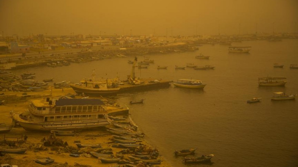 Furtuna de nisip a afectat și Fâșia Gaza, pe 8 septembrie