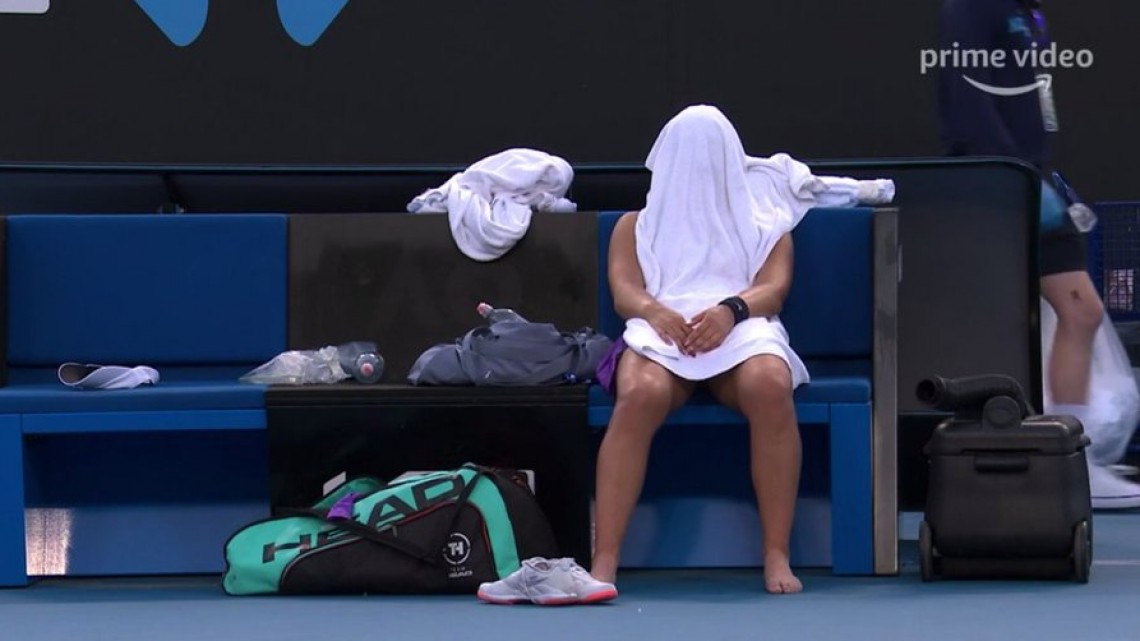 Bianca Andreescu, după victoria contra Irinei Begu. Sursa foto: Twitter