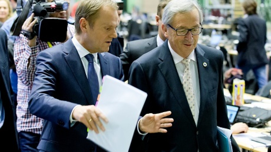 Donald Tusk, Președintele Consiliului European și jean-Claude Juncker, Președintele Comisiei Europene/ Foto: Consiliul UE