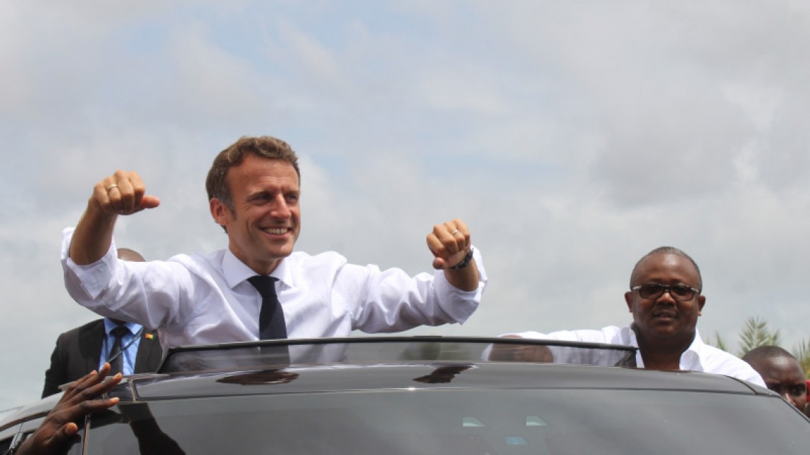 Emmanuel Macron în Guinea-Bissau