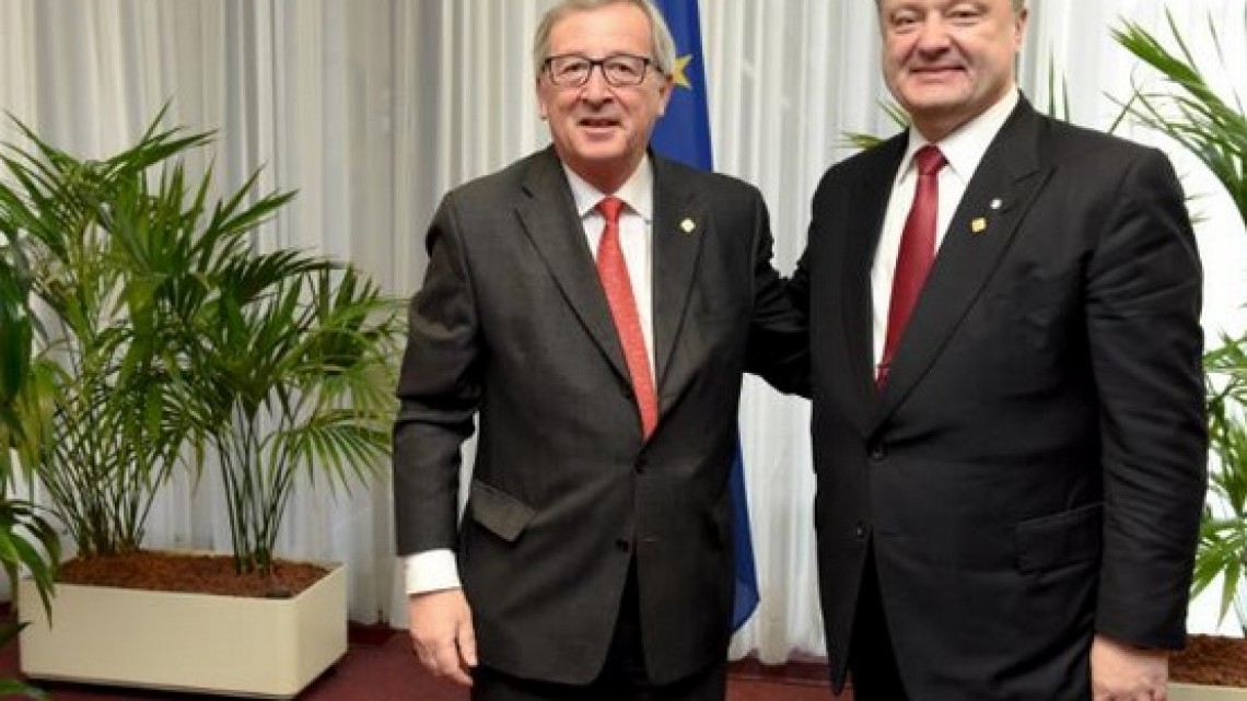 Jean Claude Juncker, Președintele Comisiei Europene și Petro Poroșenko, Președintele Ucrainei, în cadrul întâlnirii organizată pe 12 ianiarie 2015, la Bruxelles/ Sursă foto: Comisia Europeană