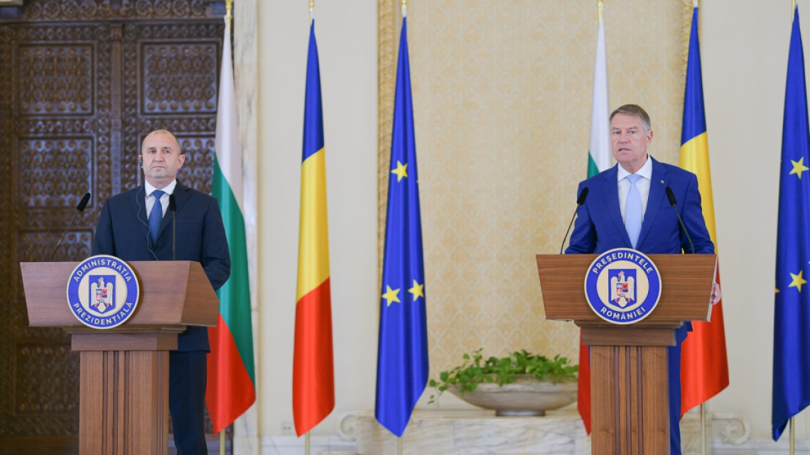 Iohannis și Radev, Palatul Cotroceni, 15 martie 2022. Sursa foto: www.presidency.ro