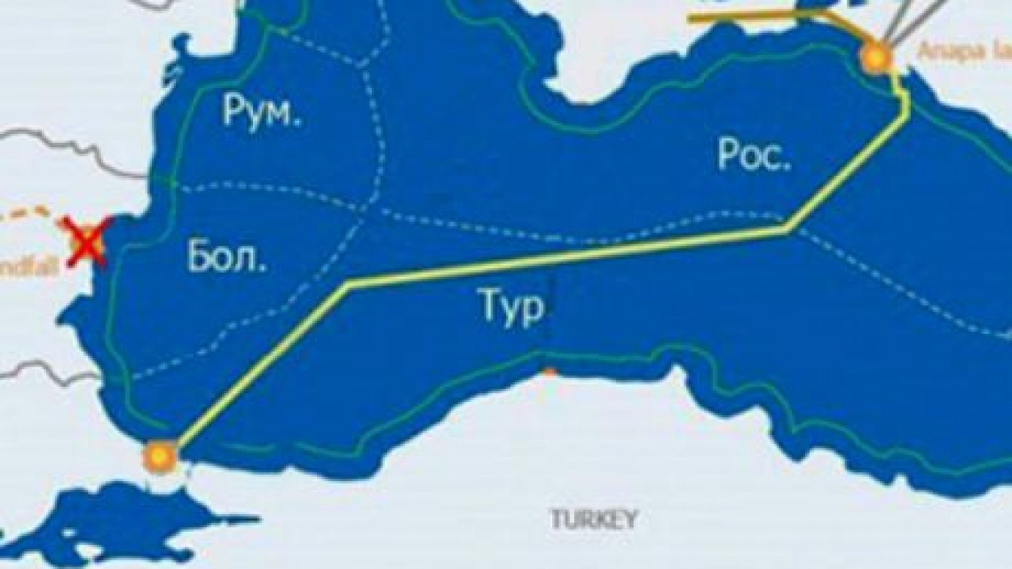 Traseul Turkish Stream/ Foto: Gazprom - via EurActiv.com