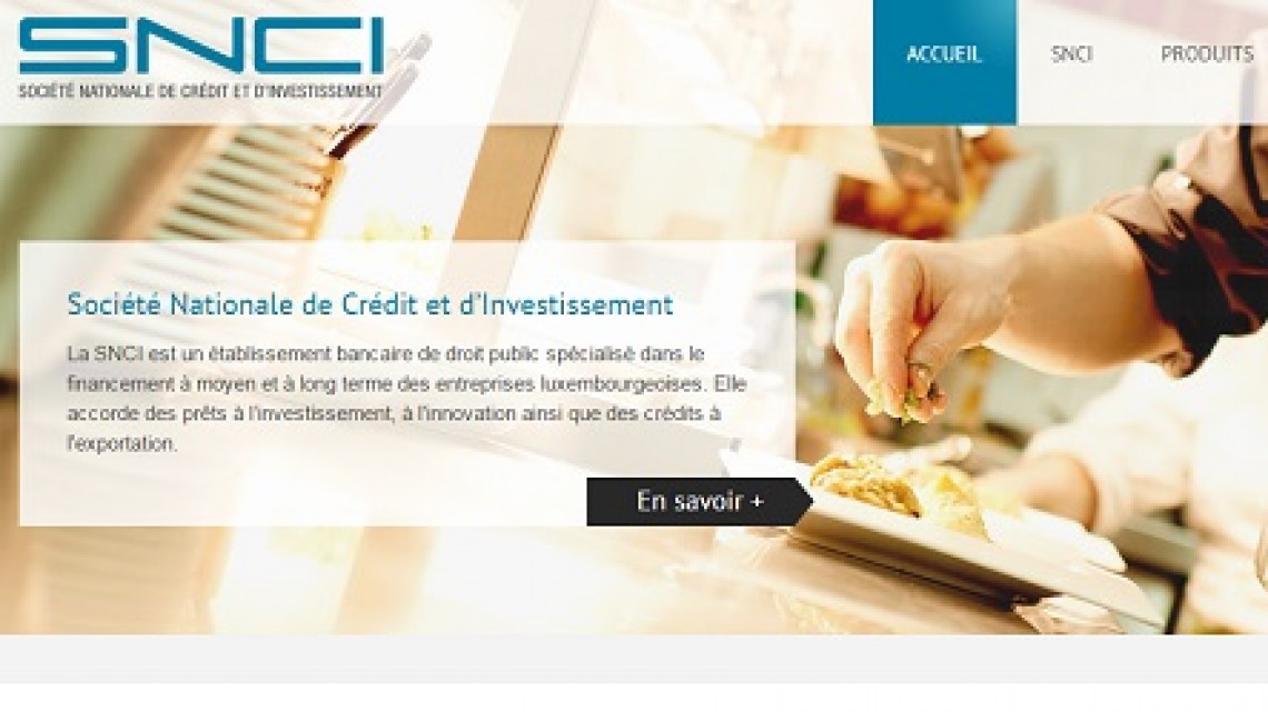 Société Nationale de Crédit et d’Investissement (SNCI). Captura www.snci.lu