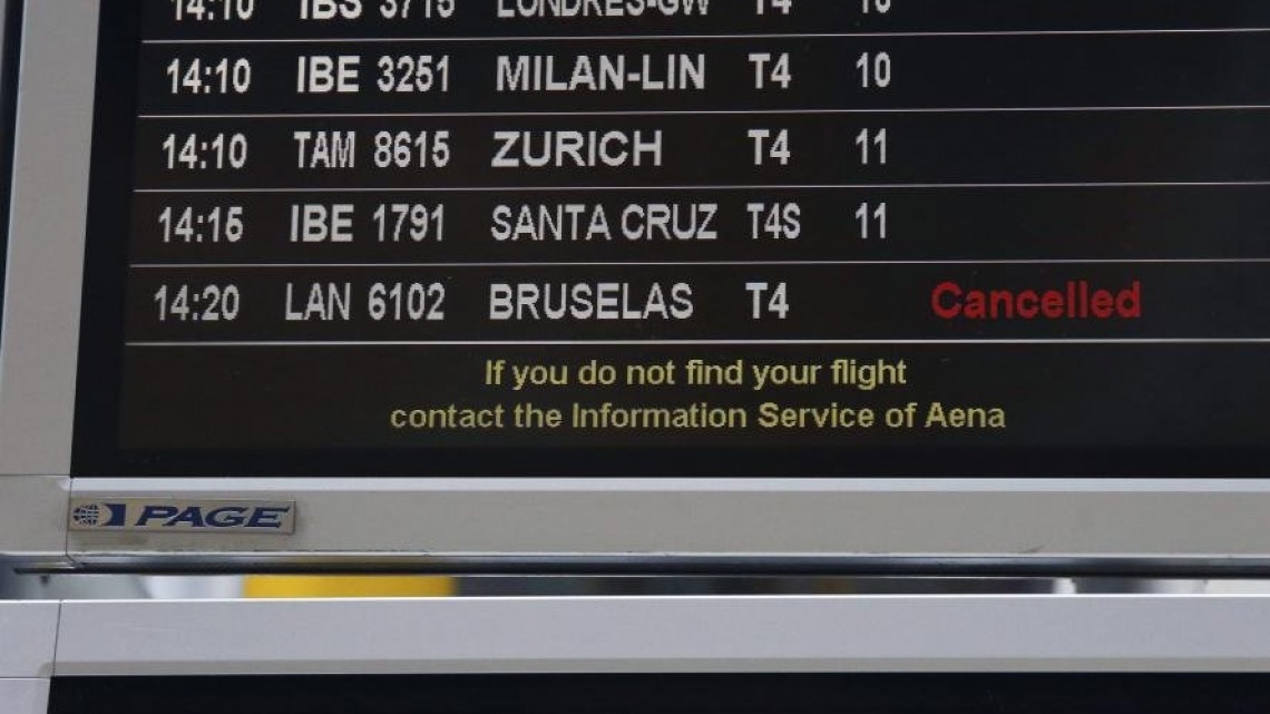 Zborul spre Bruxelles este anulat