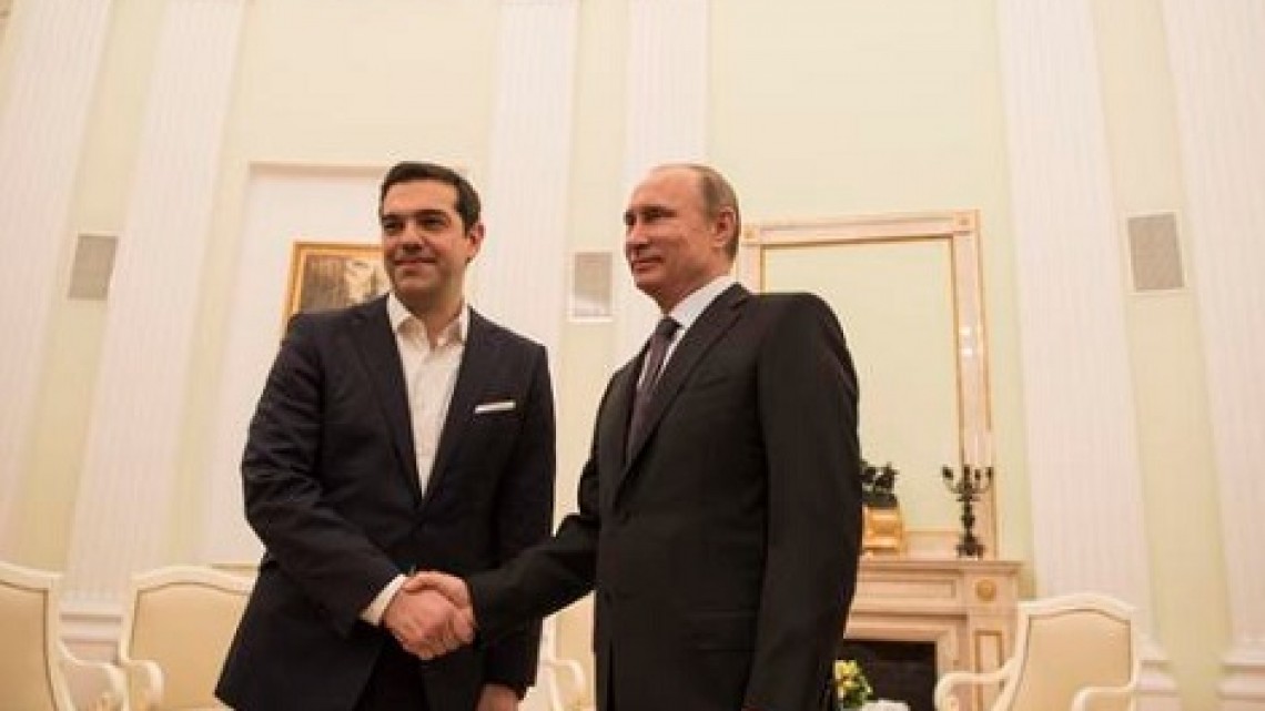 Premierul grec Alexis Tsipras și președintele rus Vladimir Putin/ Sursa foto: Twitter