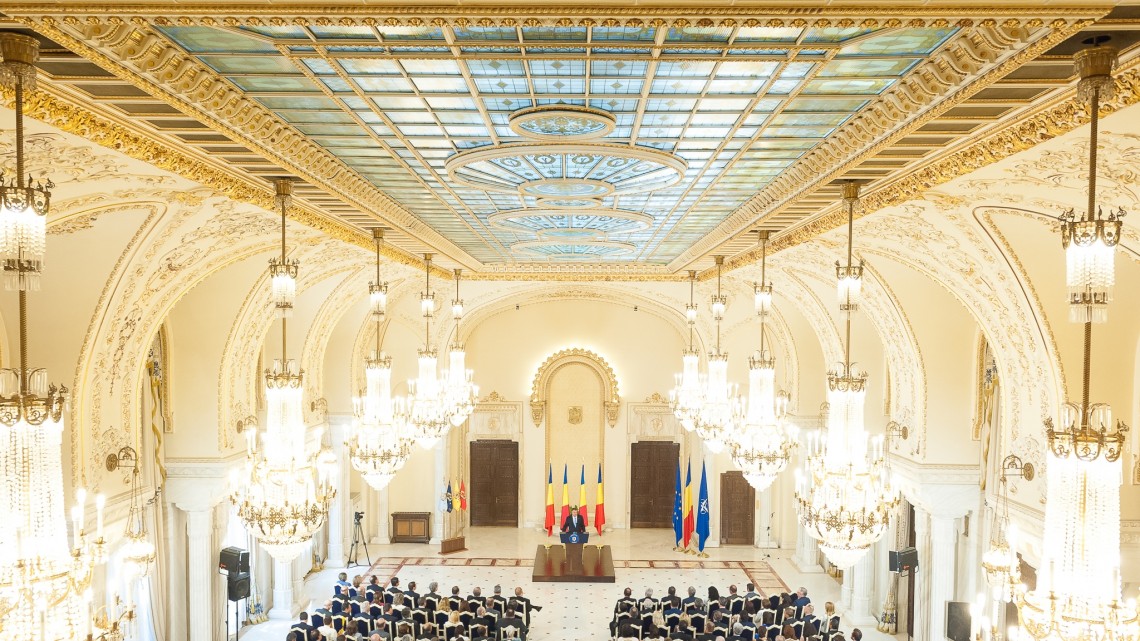 Iohannis, la întâlnirea cu ambasadorii români, septembrie 2015/ Sursa: presidency.ro