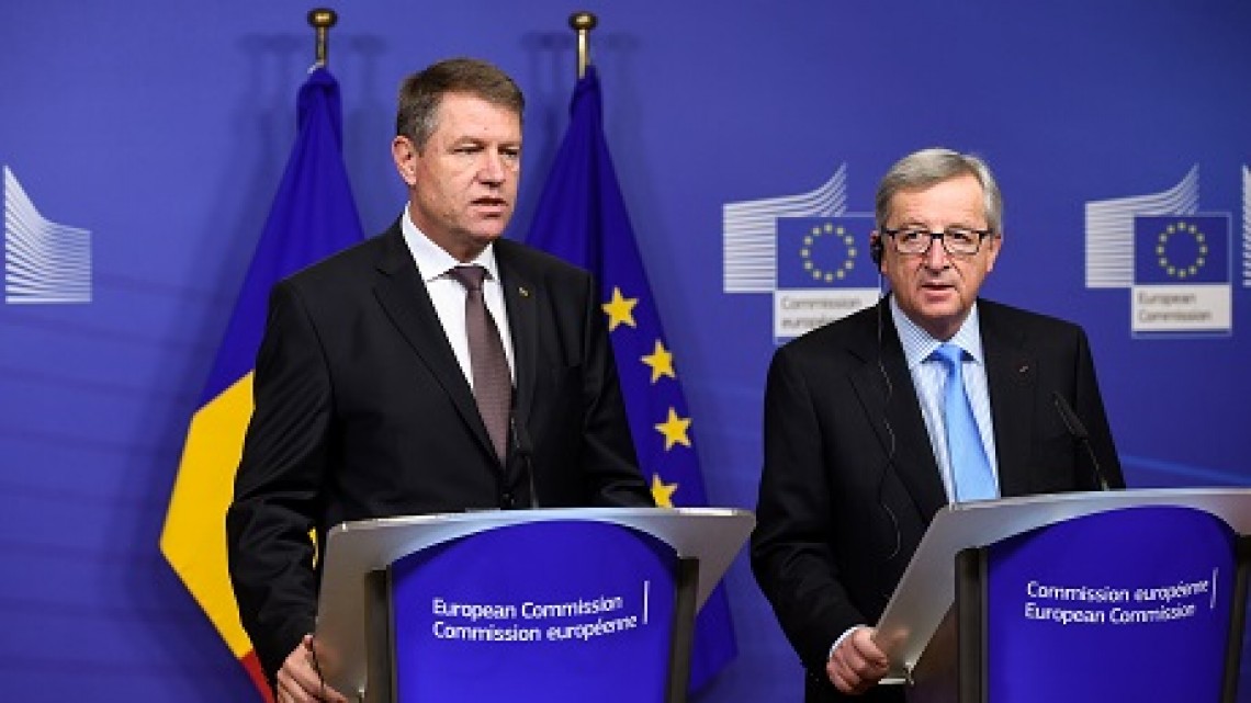 Președintele României, Klaus Iohannis și Președintele Comisiei Europene, Jean-Claude Juncker