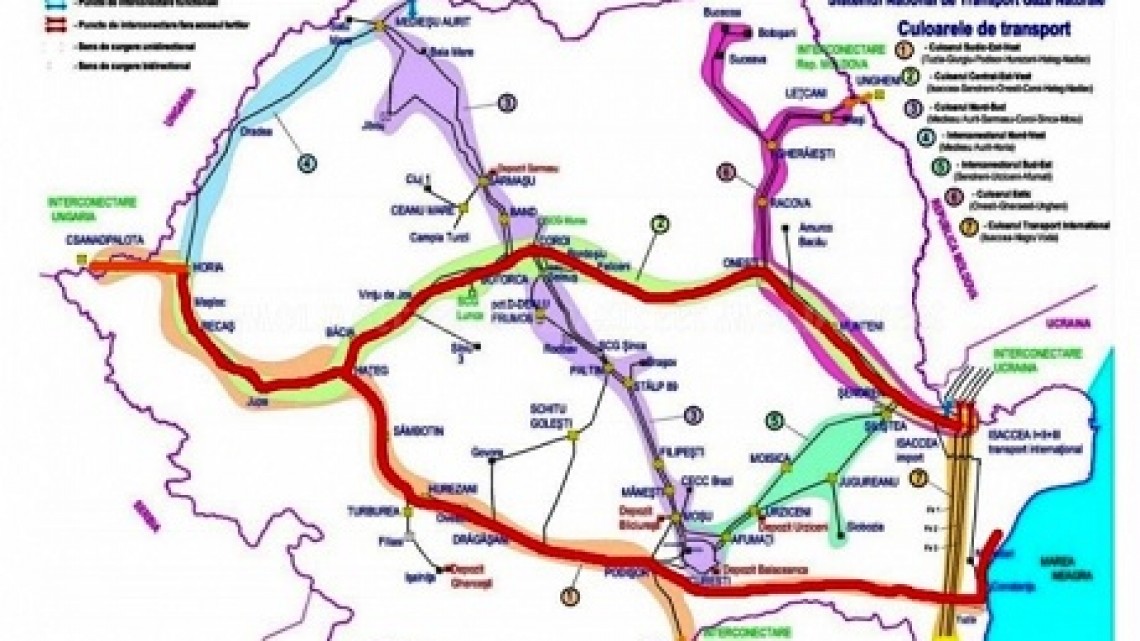 Harta rutelor de transport a gazelor extrase în Marea Neagră/ Sursă foto: Mold-Street.com