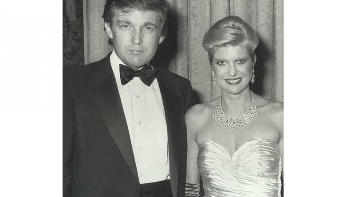 Donald și Ivana Trump, la nuntă / foto: pininterest / revista 