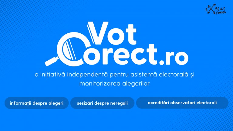 Expert Forum lansează platforma votcorect.ro pentru alegerile din 9 iunie