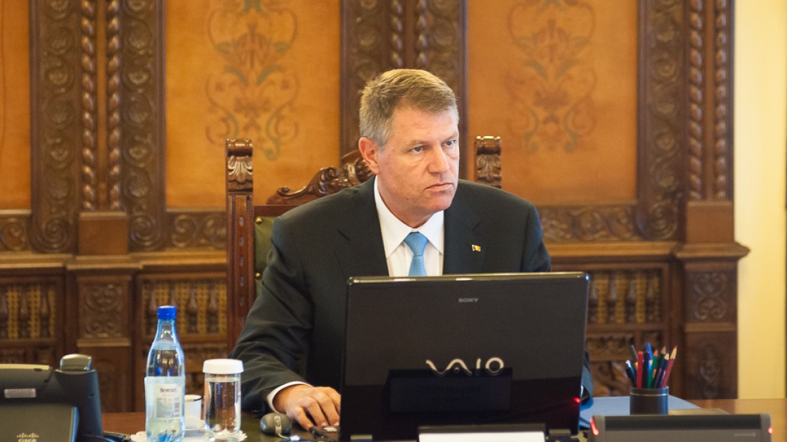 Klaus Iohannis, în CSAT/ Sursa: Administrația Prezidențială